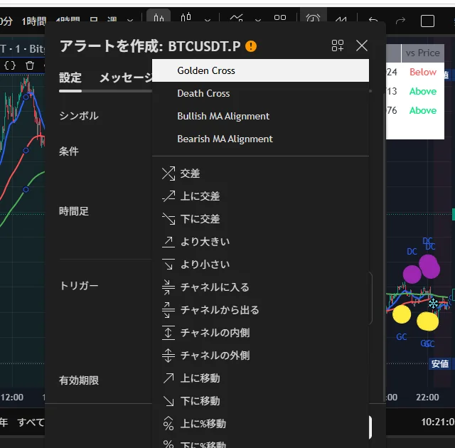 ３MAアラート画面