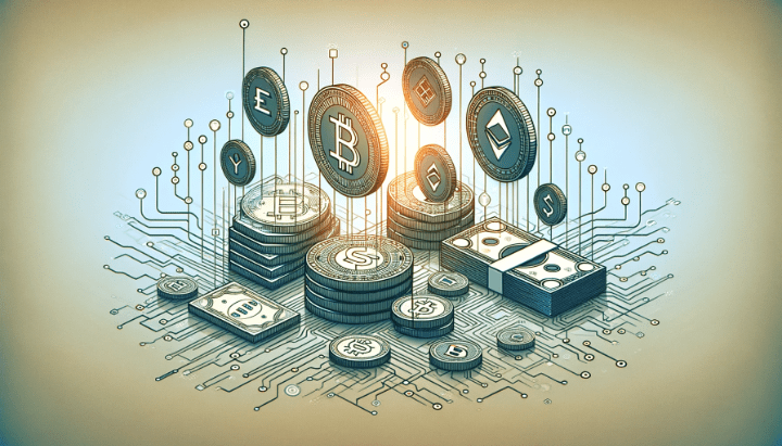 デジタル化した通貨イメージ